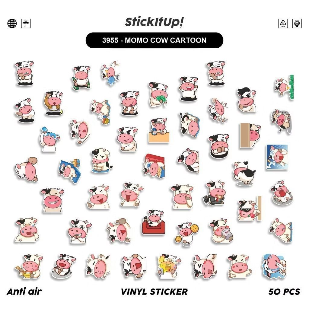 

Sticker Pack Sticker Aesthetic Anti Air untuk Personalisasi Laptop, HP, Koper dan Helm (47)