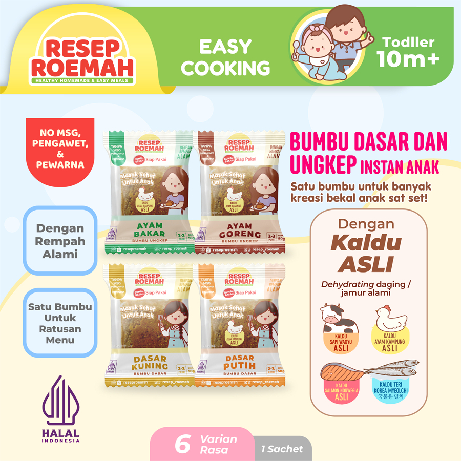 

Resep Roemah Bumbu Dasar dan Ungkep / Bumbu Instan Anak / Kids Instant Seasoning Homemade / Bumbu Masak / No MSG