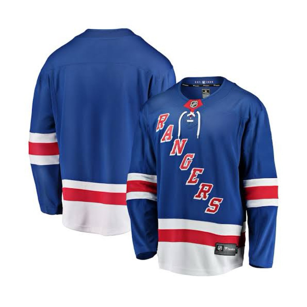 Jersey NHL New York Rangers Original Fanatics Branded Home Blue – Baju Hockey Import Pria Wanita Len