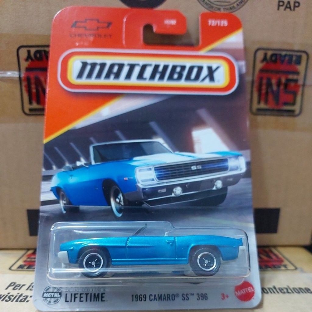 NEW 2025 MATCHBOX 1:64 1969 CAMARO SS 396 BIRU