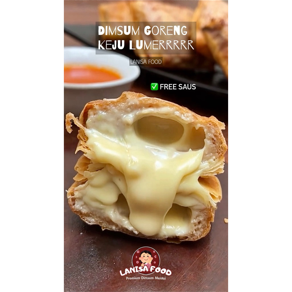 

Dimsum Goreng Ayam Keju Lumer isi 4pcs FREE Saus (KEMASAN FROZEN)