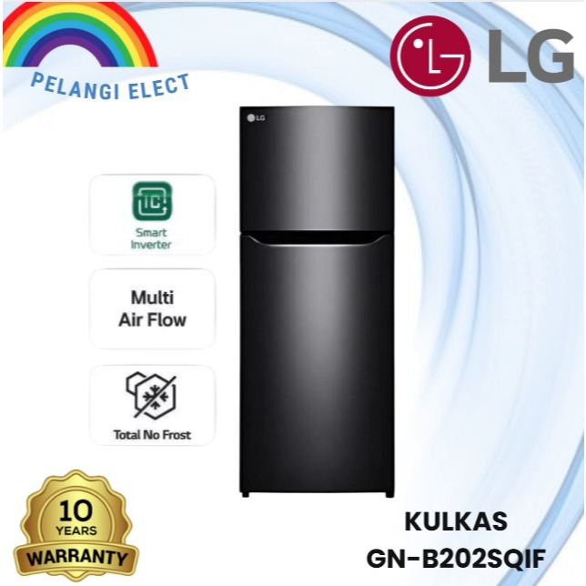 Kulkas 2 Pintu LG GNB 195 SQMT Inventer & Low Watt