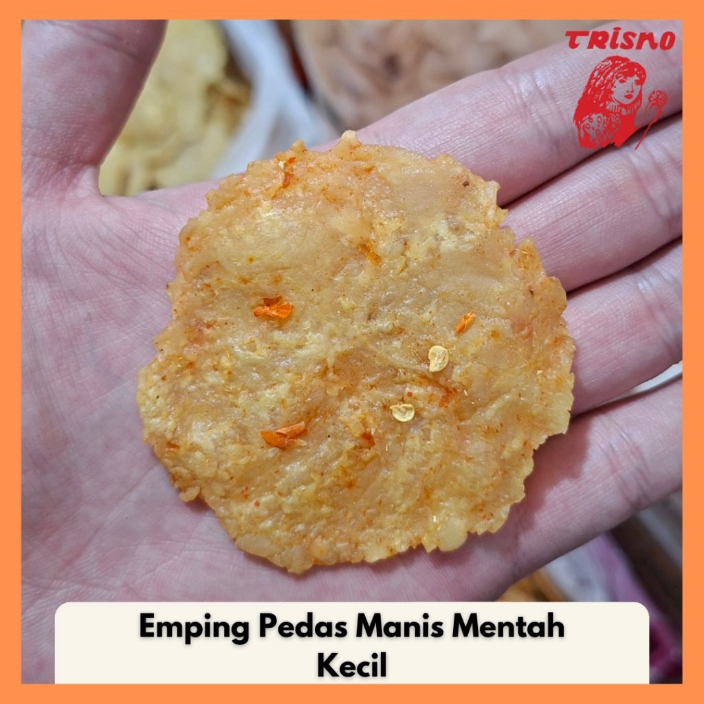 

Emping Pedas Manis Trisno Mentah ( kecil )