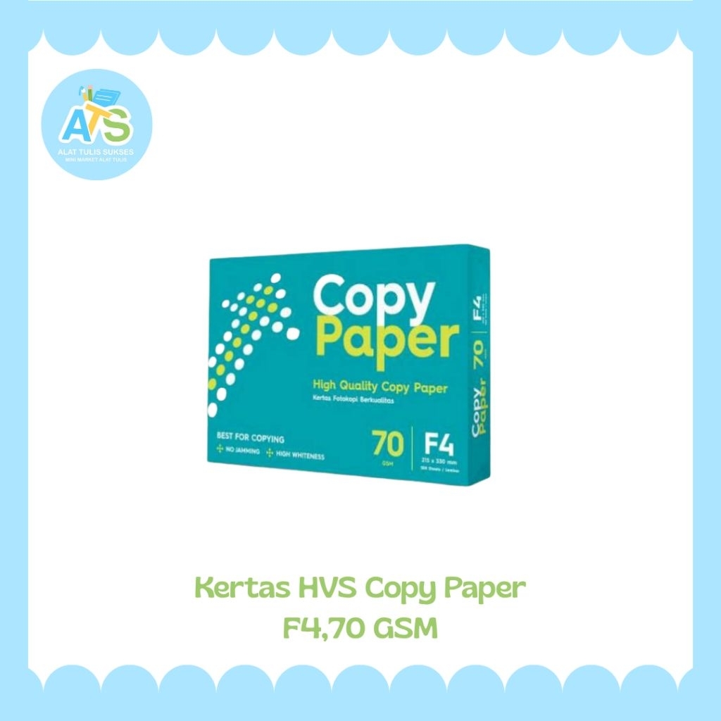 

kertas hvs copy papper f4,70 gsm