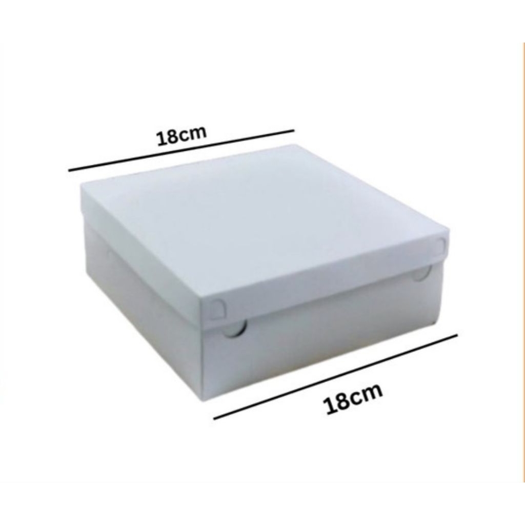Dus Putih Dus Kue/ Dus box Katering Uk 18x18 1pcs