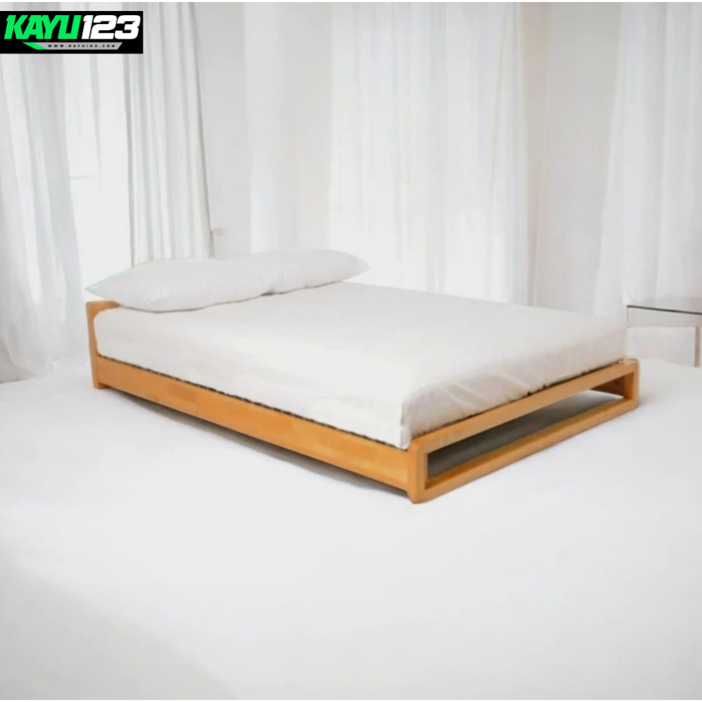 Rangka Tempat Tidur Ranjang Kayu Minimalis Dipan Single Bed Ukuran