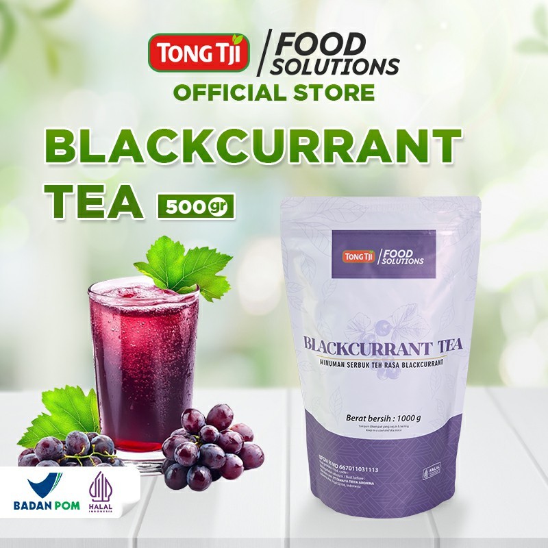 

Tong Tji Food Solutions Blackcurrant Tea 500g (Minuman Serbuk untuk Usaha Minuman)