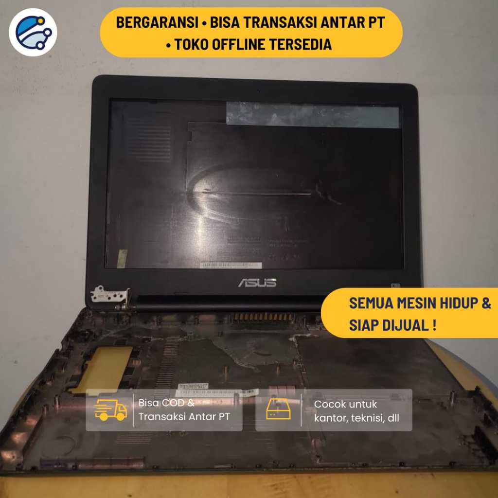 Switch On Off Laptop + Kabel Power / Tombol Power Laptop Internal / Power Button Laptop Copotan / Wi