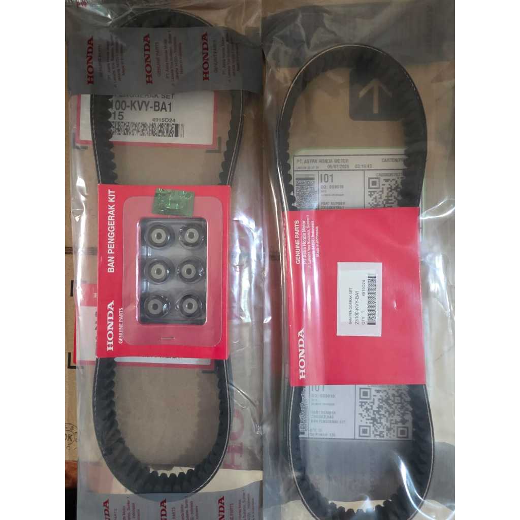 Vanbelt assy beat karbu KVY scoopy karbu spacy karbu original ahm