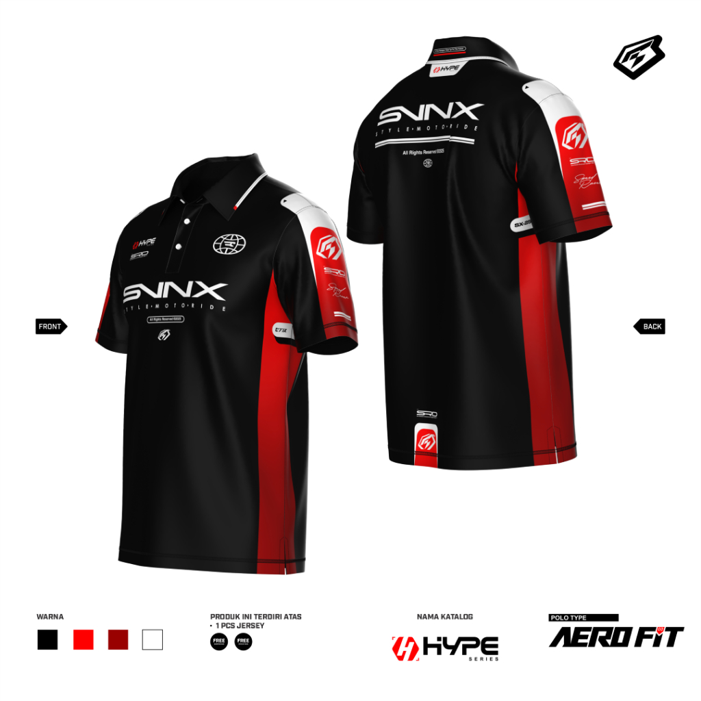 JERSEY POLO CUSTOM / JERSEY POLO AEROFIT HYPE SERIES