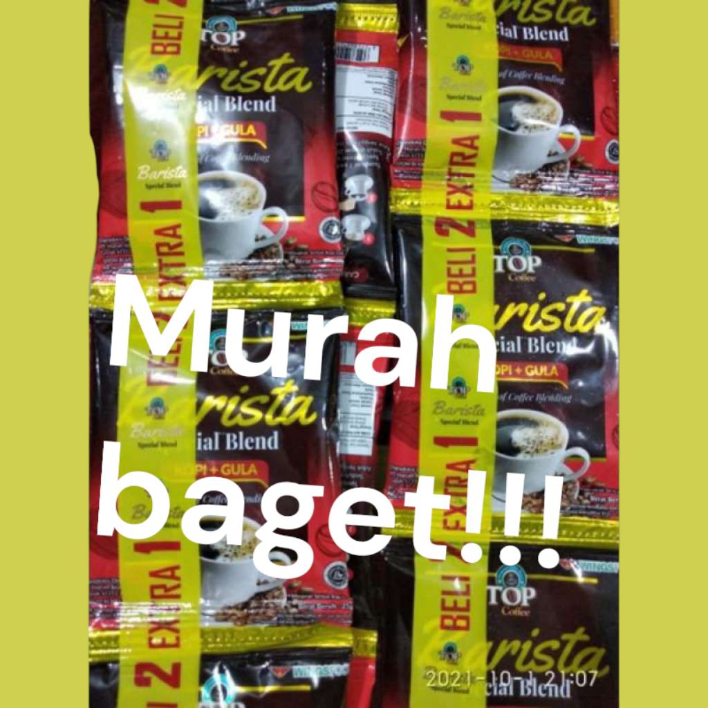 kopi TOP BARISTA 1 renceng isi 15 sachet