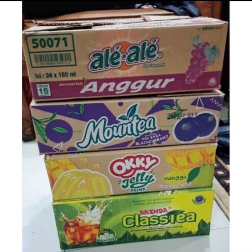 

kardus packing minuman cup 35x26x10 harga per lusin atau 12 pcs