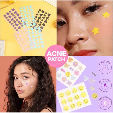 [PREMIUM] Acne Patch Stiker Jerawat Colorful Hydrocolloid Acne Pimple Patch Acne Patch Karakter 36 p