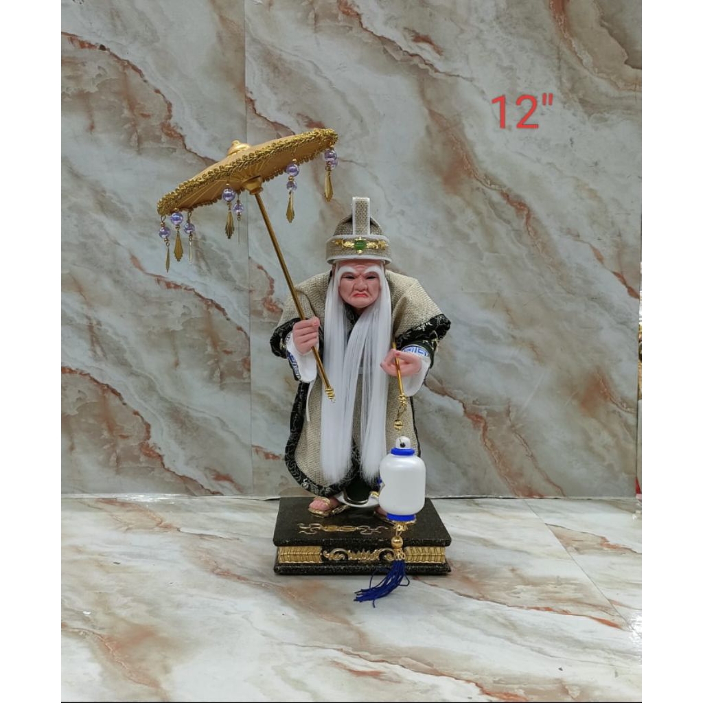 patung dewa neraka - HAU CE YA- 12inch- kayu taiwan-23