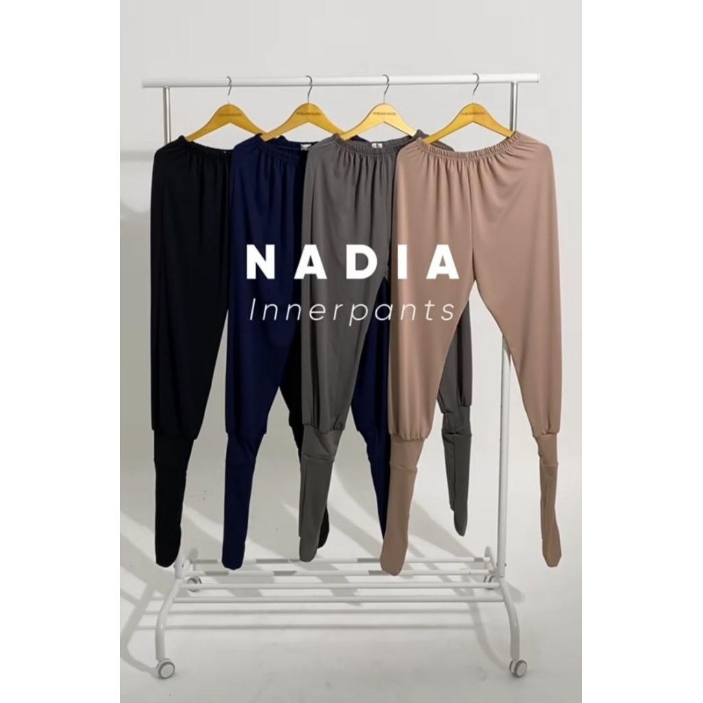 Preloved Nadia Innerpants MUSLIMAH BASIC warna hitam / second celana gamis celana panjang celana bah
