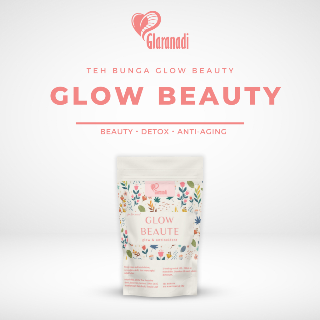 JB - GLARANADI - Teh Bunga Glow Beauty / Mencerahkan dan Wajah (Telang Butterfly Pea White Tea