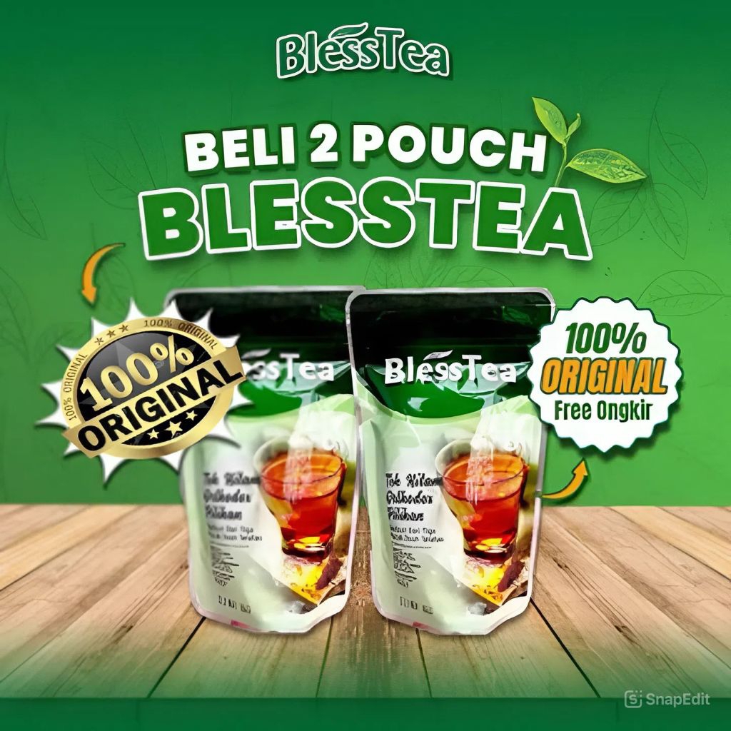 

[PROMO 100% ORIGINAL] TEH Blesstea Isi 70 Gr Original | Teh Hitam Pilihan Herbal Detox orthodoks