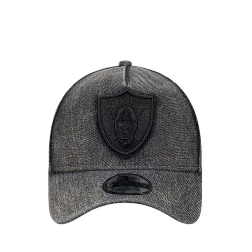 Topi New Era 940Afcs Q424 Denim Snow Wash Lasrai Men's Caps - Black Denim SKU 0888-NRA60588323005OSM