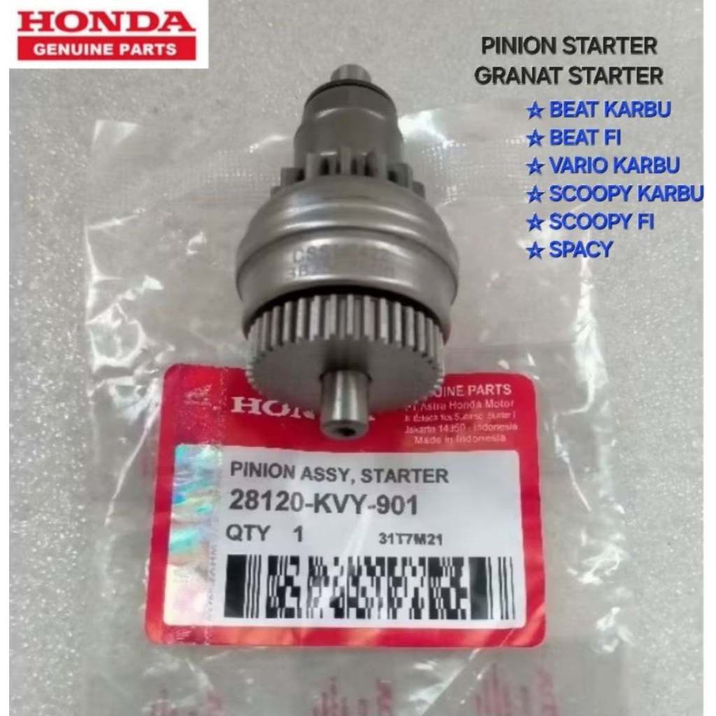 GIGI PINION STARTER GRANAT STARTER BEAT KARBU BEAT FI VARIO KARBU SCOOPY KARBU SCOOPY FI SPACY ORIGI