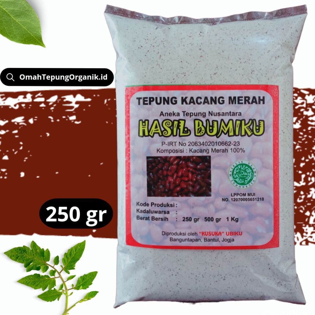 

Tepung Kacang Merah Organik 250 gram/Red Bean Powder Organic 250 gram/TEPUNG Kacang Merah MPASI/Red Bean flour kemasan 250 gram/Kacang Merah Bubuk kemasan 250 gram