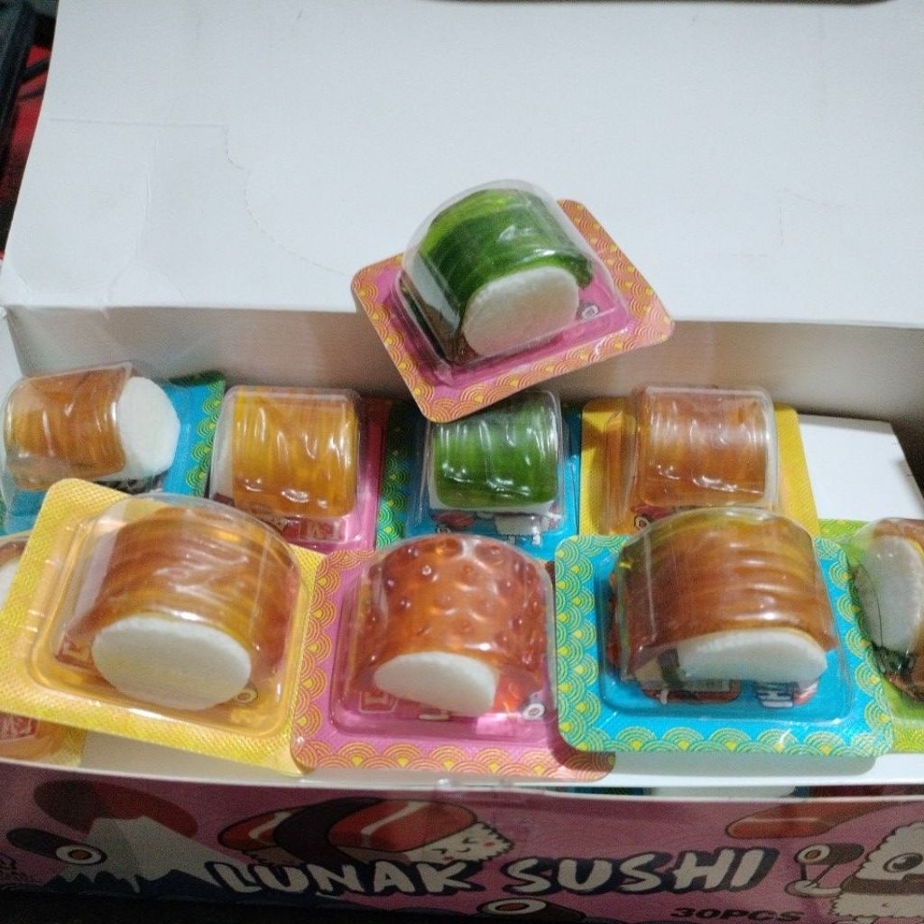 

PERMEN LUNAK SUSHI HARGA SATUAN 1 PCS@8g