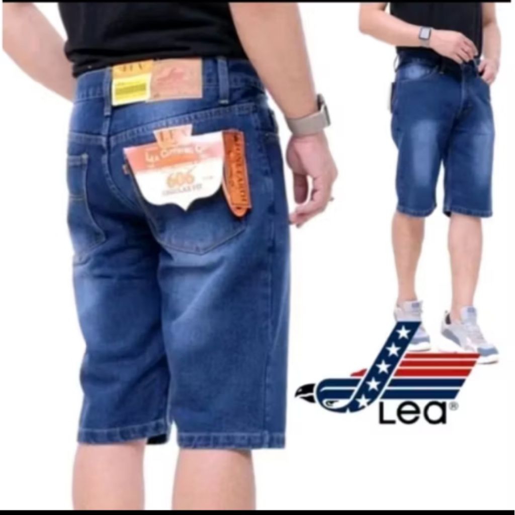 CELANA JEANS PENDEK LEA 606 // CELANA JEANS PENDEK PRIA