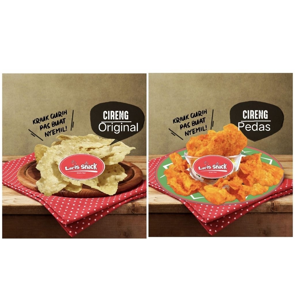 

Keripik Cireng Original/Pedas Gurih Renyah Snack Kiloan