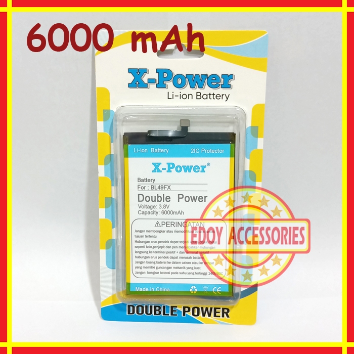Batre Infinix Note 7 X690  Double Power BL49FX Batu Baterai Tanam