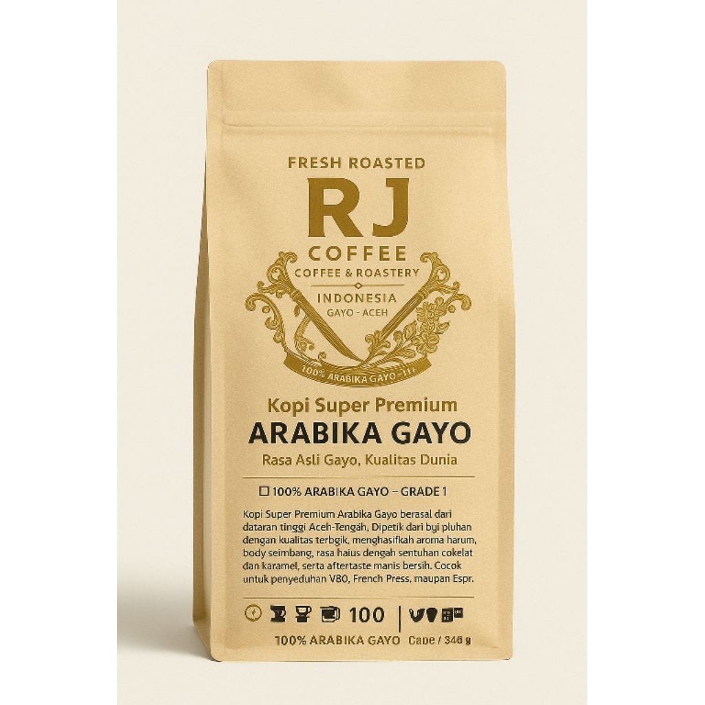 

Kopi Arabika Gayo Aceh Super Premium berkualitas tinggi//Bubuk/Biji bye RJ Coffee