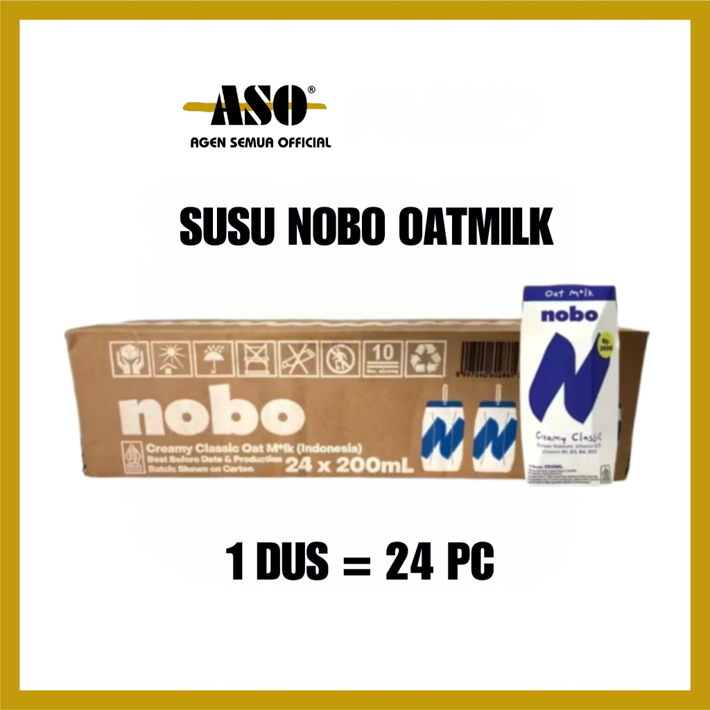 

DUS SUSU NOBO oat milk creamy susu oat 200ml by oatside ( ISI 24 ) TERMURAH PROMO !!!