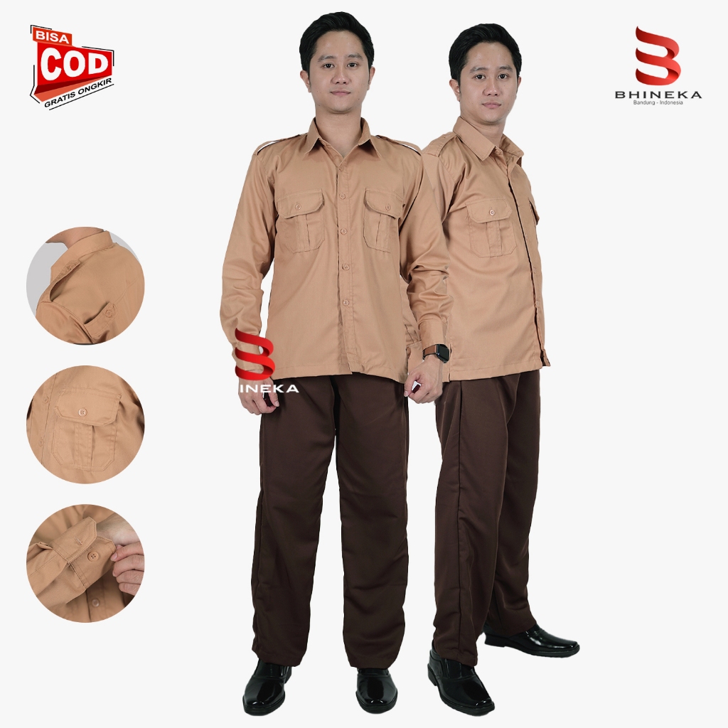 Seragam Pramuka Pembina Laki Laki Seragam Pramuka Guru Seragam Pramuka PNS Lengan Pendek Panjang