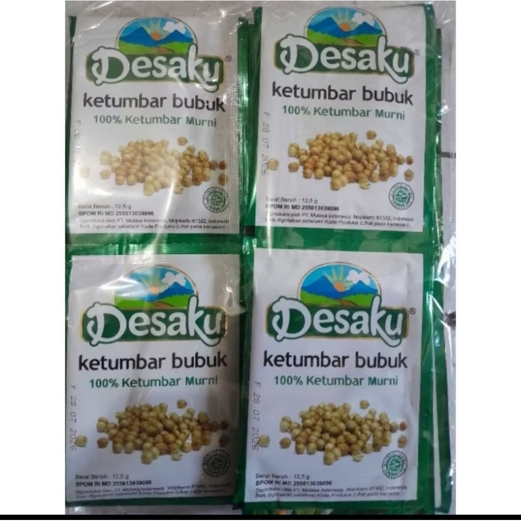 

Desaku Ketumbar Bubuk Sachet | 1 Pack Isi 12 Renteng (1 Renteng = 12 Pcs)