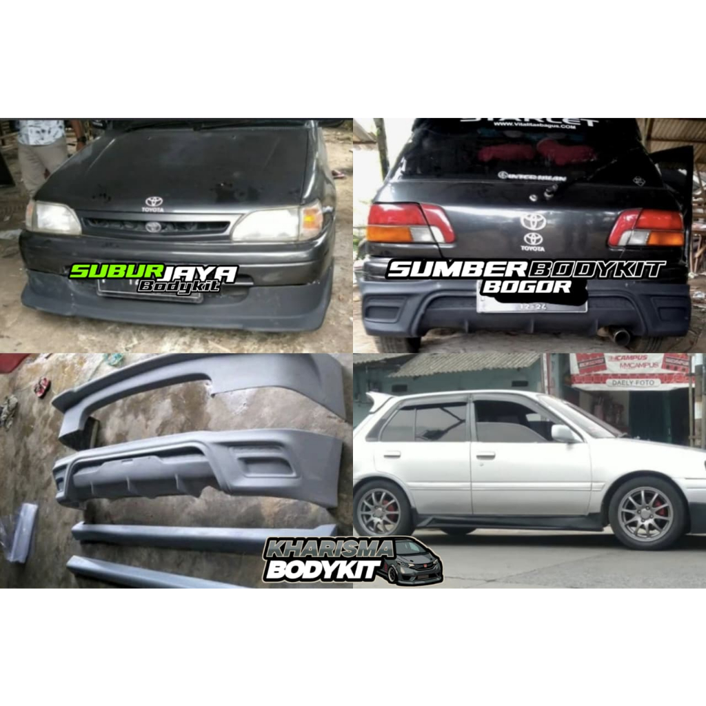 BODYKIT TOYOTA STARLET KAPSUL TAHUN 1991 - 1999 BODYKIT STARLET KAPSUL MODEL YARIS mobil
