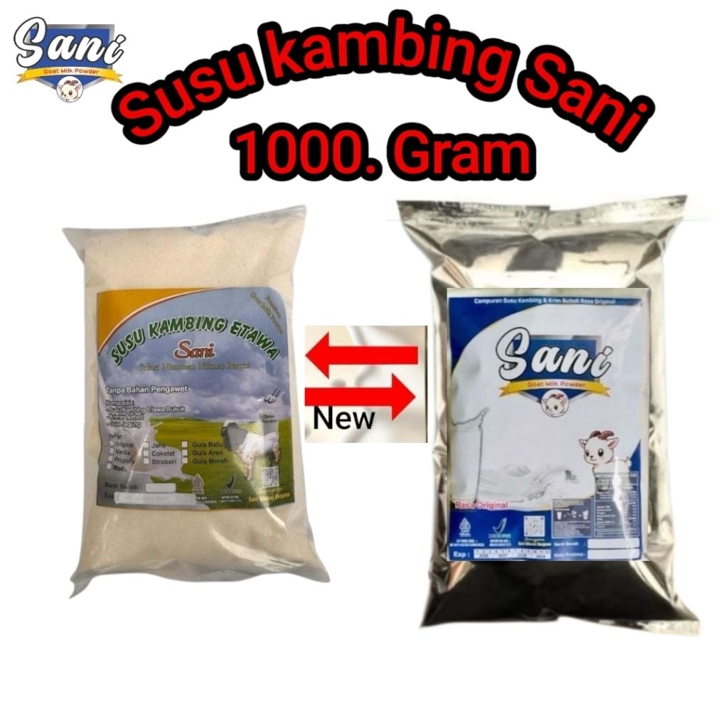 Susu kambing Sani murah 1000g almunium foil full cream susu kambing etawa sani