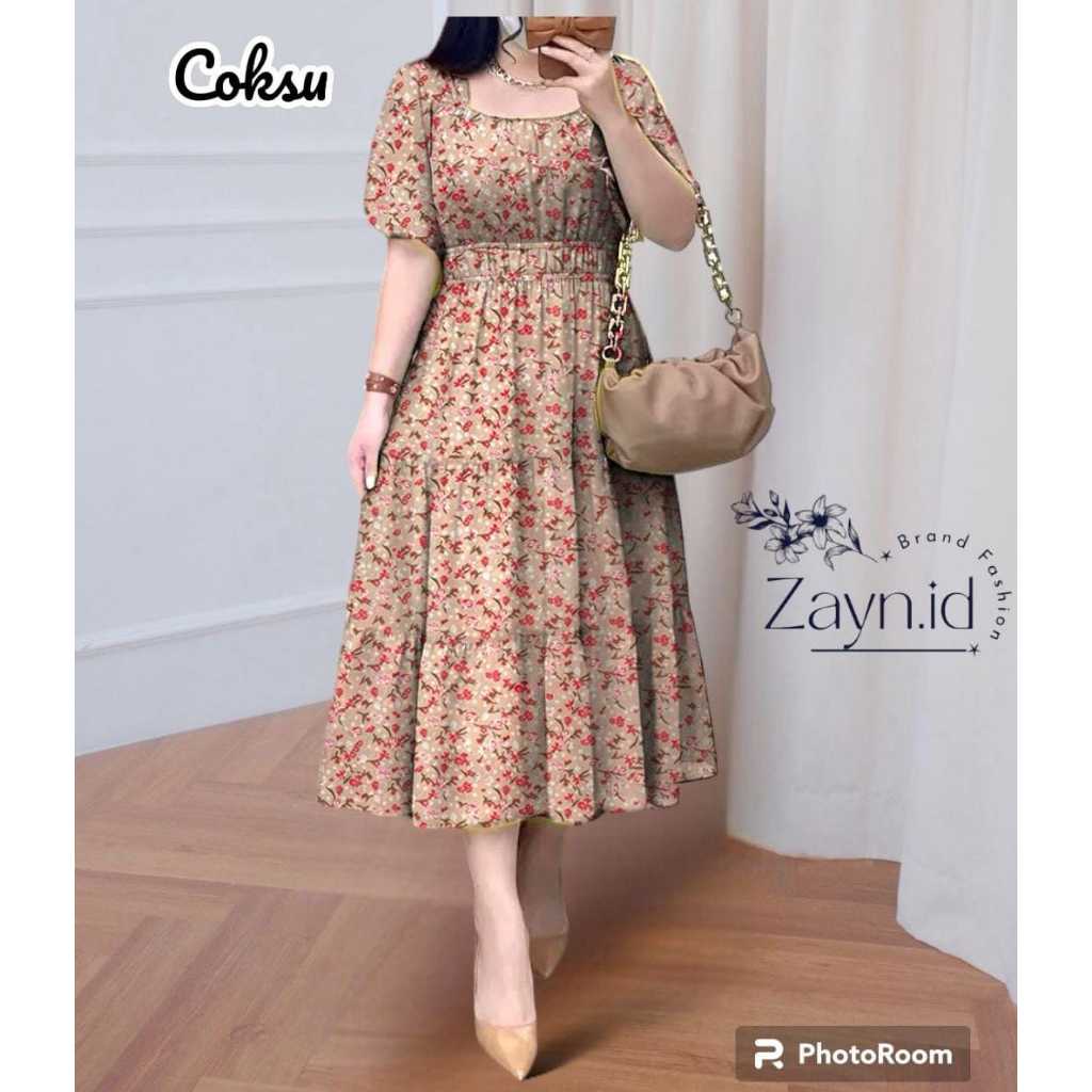 Dres Wanita Seragam Bridesmaid Cewek Viral Pernikahan Dress Batik Natalan Terbaru 2025 Gereja Brokat
