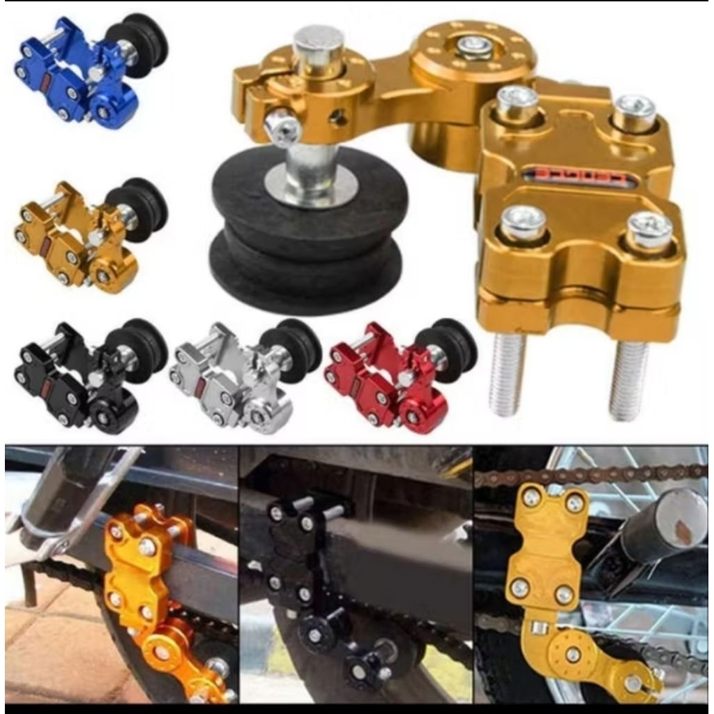 Stabilizer Rantai Stabiliser Rantai Tensioner Full Cnc Universal Semua Motor Arm Kotak Vixion Satria