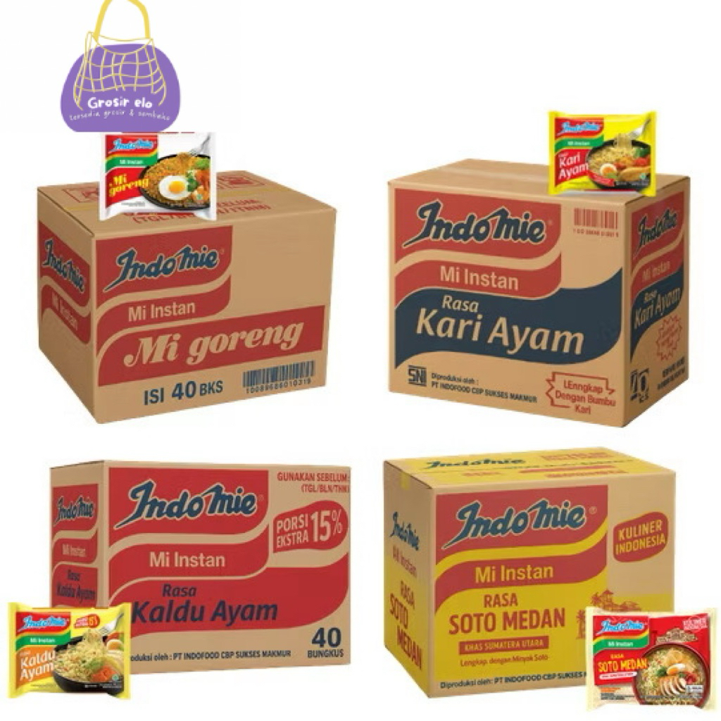 

TERMURAH VARIAN INDOMIE KUAH DAN GORENG 1 DUS 40 Pcs