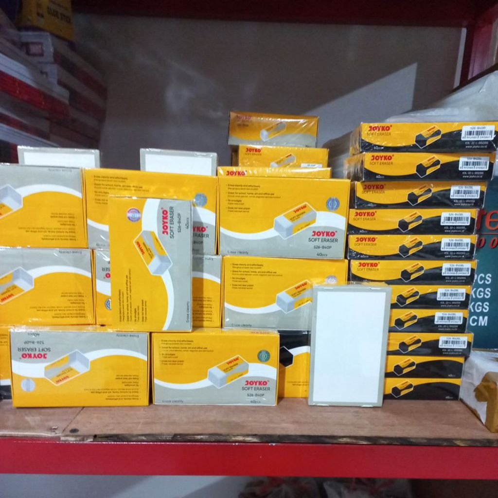 

Penghapus JOYKO SOFT ERASER 30 Pcs dan 40Pcs