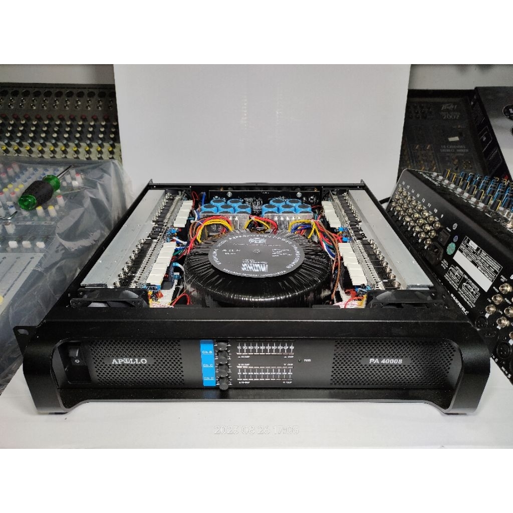 Power Amplifier / Apollo PA40008 / Kelas H / 4 Channel / APL PA 40008 4CH 4 Chanel - 800W