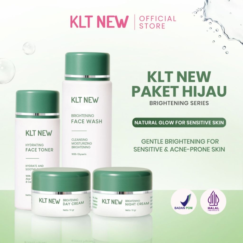 (KEMASAN BARU) KLT NEW HIJAU SERIES BPOM / KLT HIJAU / CREAM KLT HIJAU / CREAM KLT IJO