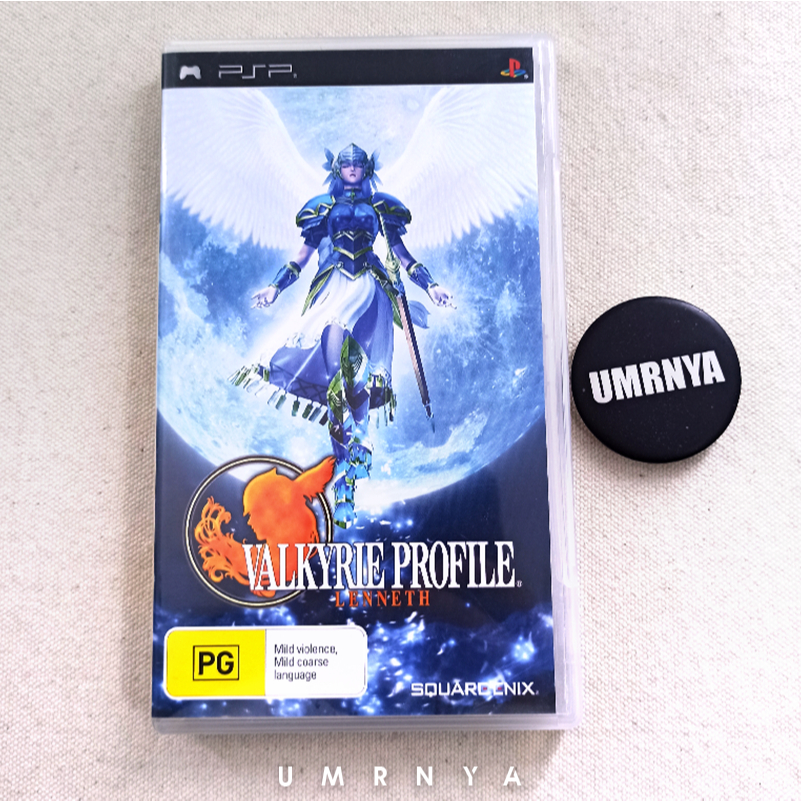 Kaset Valkyrie Profile Lenneth Valkry PSP UMD Disk PS Games Playstation Portable PS1 PS2