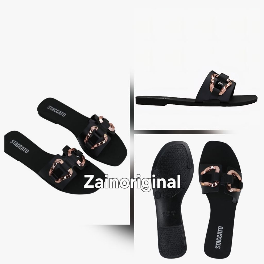 ORIGINAL SANDAL STACCATO YZ3811 SANDAL FLAT JELLY CANTIK ELEGAN