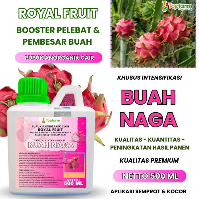 Pupuk Booster Buah Naga/ Pupuk Pelebat Pemanis Pembesar Buah naga/ Pupuk Buah Naga Untuk Perangsang 