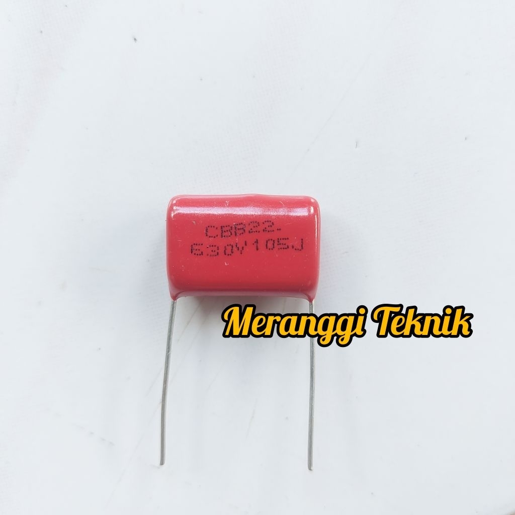 id4612 Kapasitor mylar milar 105J 630v CB22 105 J 630 volt