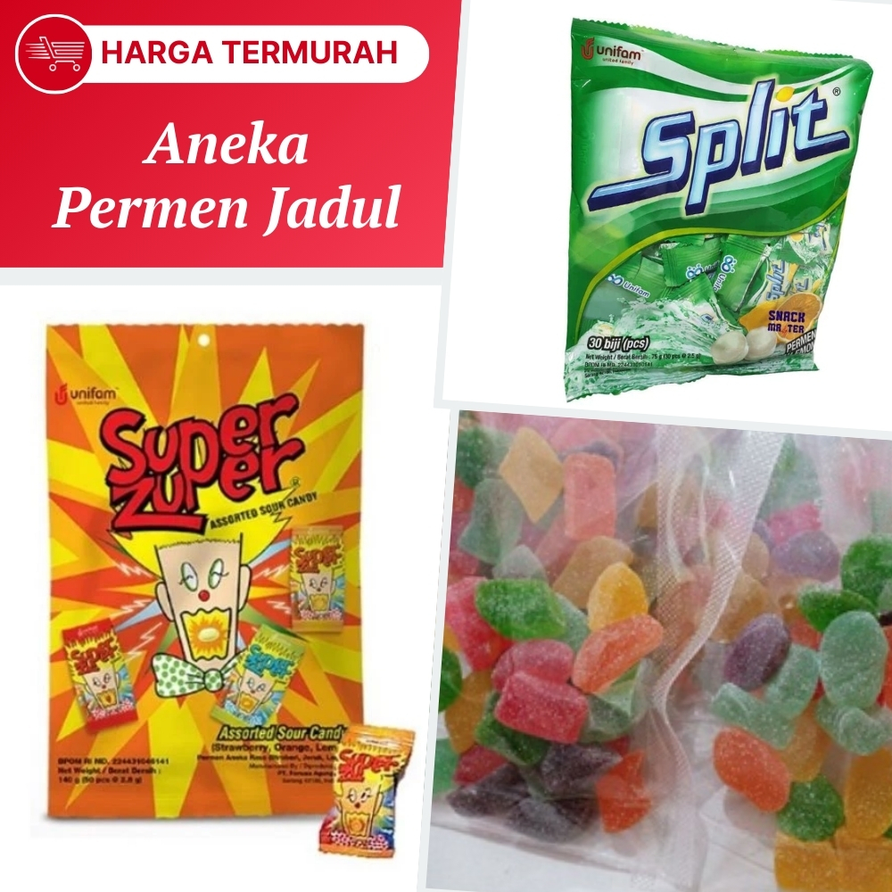 

Permen Super Zuper Permen Jadul 90an Permen Jadul Unik 50pcs 125gr