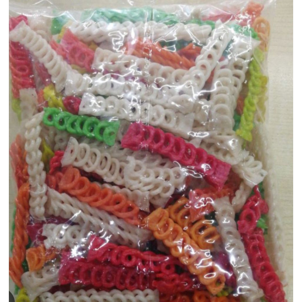 

KERUPUK CAMILAN MENTAH KEMASAN 500G