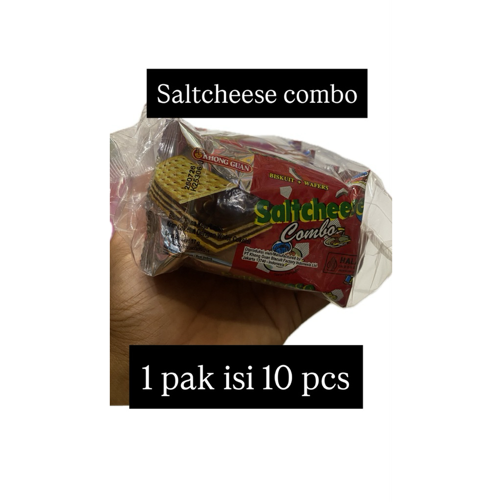 

khong guan Saltcheese combo 1 pak isi 10 pcs