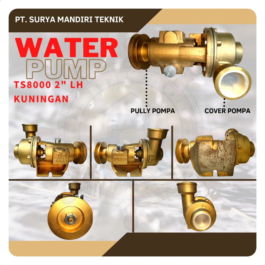 POMPA KEONG TURBO TS8000 / PC8000 2'' RH / LH KUNINGAN