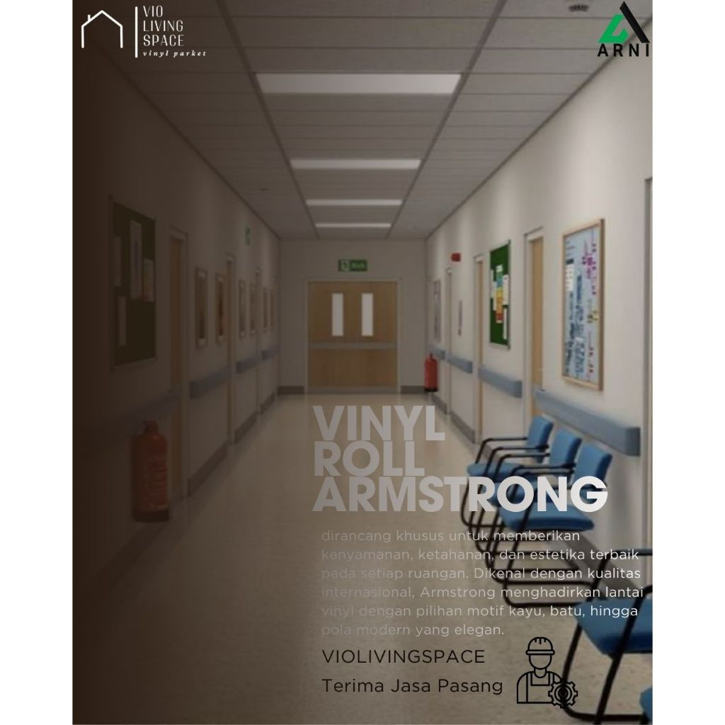 VINYL ROLL ARMSTRONG / STARLUX SERIES / VINYL ROLL ANTI BAKTERI / VINYL ROLL UNTUK RUMAH SAKIT