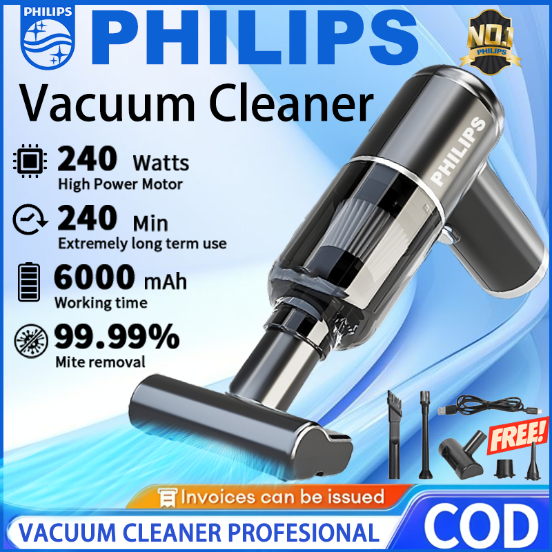 XM Philips Vacuum Cleaner 5 IN 1 Nirkabel Genggam 998000Pa Penyedot Debu Portabel Daya Tinggi Rumah